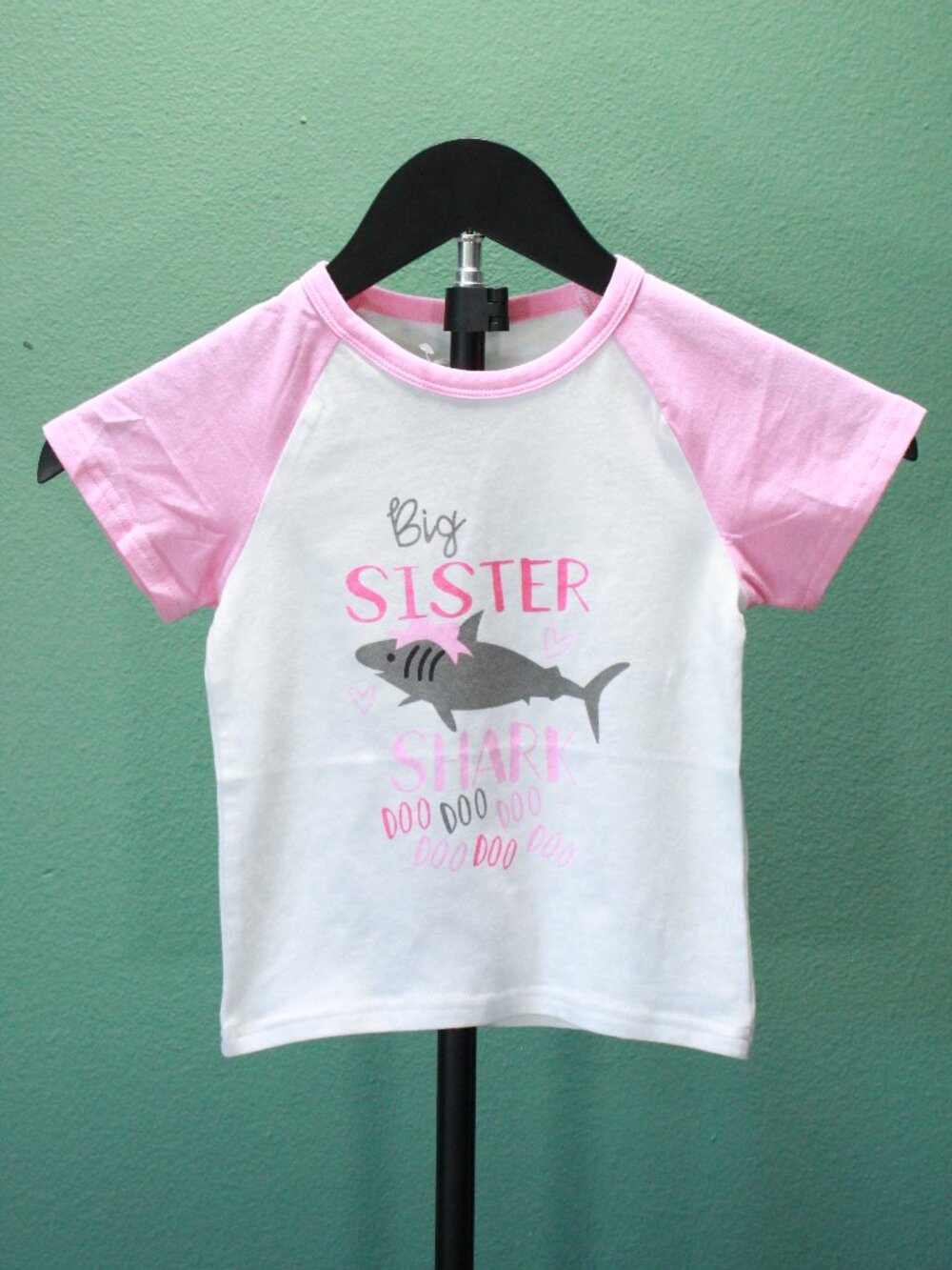 Big Sister Shark Shirt for Toddler Girl